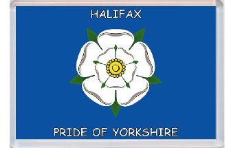 Halifax - Pride of Yorkshire County Flag - Jumbo Fridge Magnet