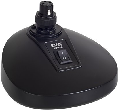 LyxPro XBM-8 Mikrofon-Schreibtischsockel für Podium- und Schwanenhalsmikrofone