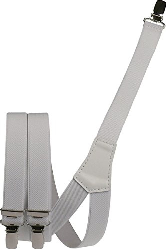 Harrys-Collection Unisex Hosenträger 25 mm 3 Clipse, schwarz, 120 cm | stufenlos einstellbar, filigranes Design, 3 stabile Clipse, elastische Hosen-Träger, ideal für Herren und Damen, Qualität