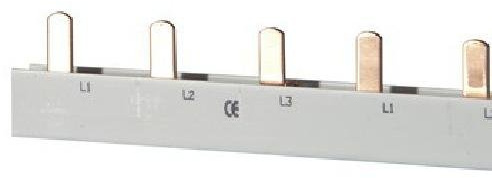DOEPKE 3-Pol. 3x16 Sammelschiene, 27mm, 970mm, 16qmm, 80A, Metall, Rund, Kunststoffgriff, 59 cm x 33 cm