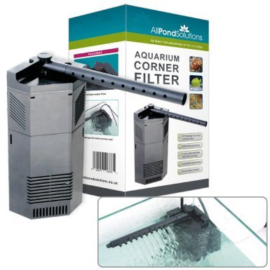 allpondsolutions Fish Tank Filter, 650-CIF Corner Internal Aquarium Submersible Water Filter for Small Coldwater or Tropical Aquariums for Tanks Up to 110 Litres – Includes Spray Bar