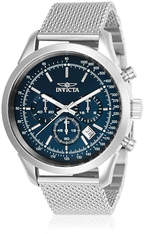 Invicta Speedway Edelstahl Herren Quarzuhrwerk - 45mm