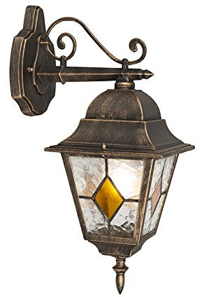 Qazqa antigua - Applique murale - 1 lumière - H 400 mm - Bronze - Rustique - éclairage extérieur - Garage/cellier