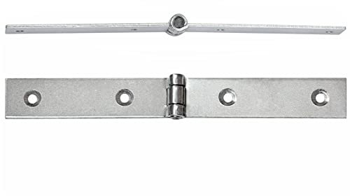 2 x Möbelscharniere Tischband Scharniertischband Möbelband Gerade Kröpfung A 18 x 150 Verzinkt