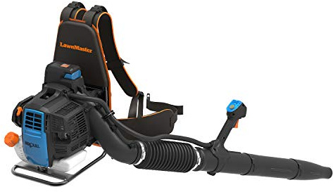 LawnMaster NPTBL31AB No-Pull Backpack Leaf Blower, Gas-Powered with Electric Start, 31cc 2-Cycle Engine, 470CFM, 175MPH