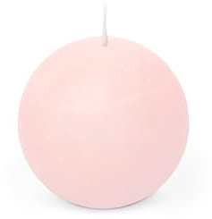 Spaas Rustic Ball Candle 80 mm 24h, Light Pink