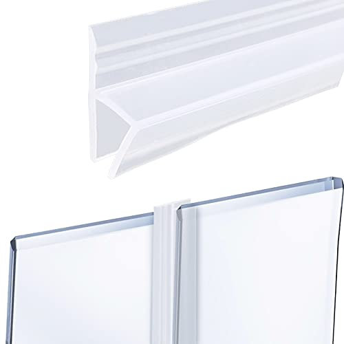 Lvjkes Guarnizione per porta doccia, guarnizione per doccia, la striscia di tenuta della porta zanzariera da 8 mm impedisce il flusso di acqua per la porta della doccia in vetro (1 x 200 cm)
