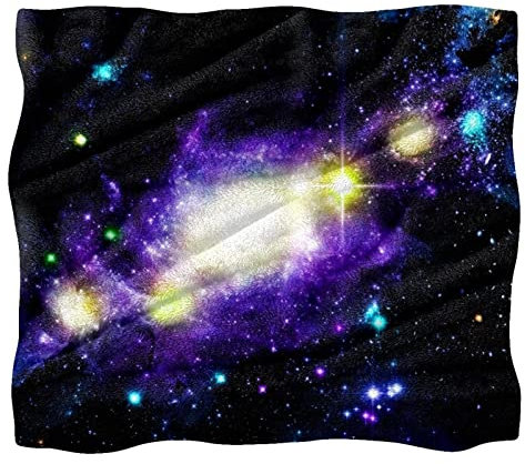 Fleece-Überwurfdecke für Couch, Sofa oder Bett, gemütliche, weiche Decken, fantastisches Himmel-Muster