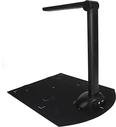 Dokumentenscanner, 10 MP CMOS-Sensor OCR-Funktion Eingebautes LED-Licht Unterstützt Automatisches Stapelscannen, Buchscanner-Kamera für das Büro