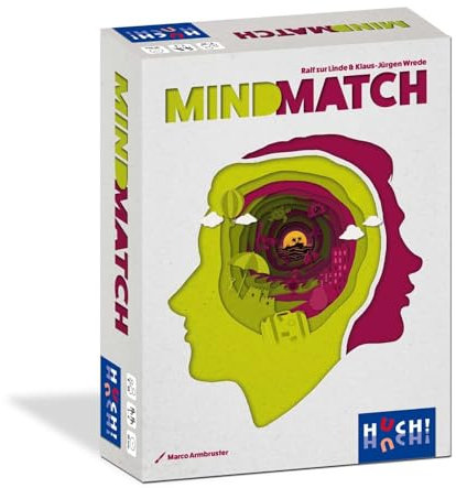 HUCH! | Mindmatch | Gesellschaftsspiel | Partyspiele für Familie | Ratespiel für Erwachsene | Errate die Gedanken der Mitspieler | Wörter Spiel auf Zeit | Familienspiele | Für 3-6 Spieler ab 8 Jahren