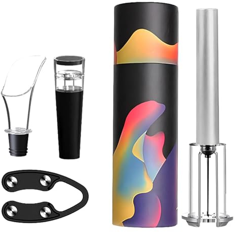 Generico Set décapsuleur pour vin, kit tire-bouchon pour vin, kit de décapsuleur pour vin, accessoire facile de bar pour tire-bouchon, ouvre-bouteille de vin pour barmans, serveurs