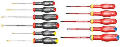 FACOM ATP.J6PB - Jeu de 6 Tournevis & Coffret de tournevis, Multi, 5 Pièces