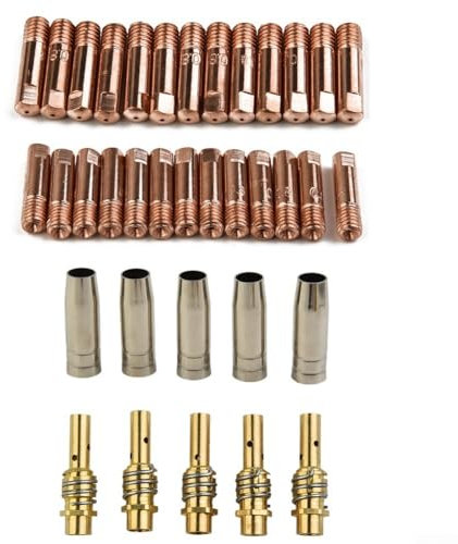 Schweißbrenner Ersatzteile 38pcs MB15 Verbrauchsmaterialien, konische Gasdüse