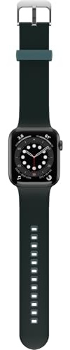 OtterBox All Day Watch Band for Apple Watch 44/45/46mm, Green/Blue | Replacement Durable Soft Touch Silicone Strap for Apple Watch
