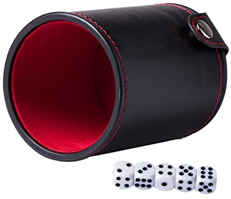 VICASKY 3 Sätze Würfelbecher-Set Würfelhalter Tasse Zubehör Für Barspiele Würfelbecher Mit Deckel Würfel-farkle-Becher Würfelbecher Schütteln Personalisierter Würfelbecher Würfelbeutel Pu