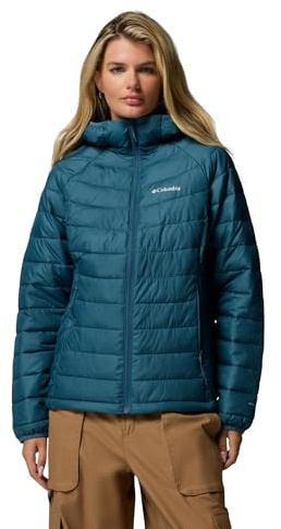 Columbia Womens Powder Lite II Hooded Jacket, Everblue, Small