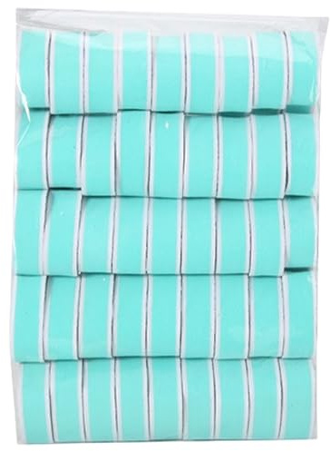 Lot de 50 limes à ongles double face en forme de cœur vert - Outil de manucure pour la maison et les voyages