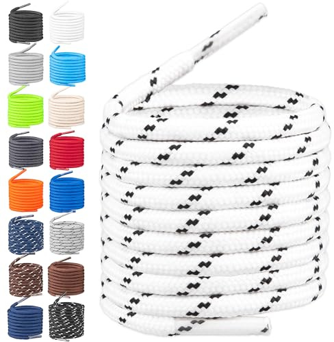 TULMERO Schnürsenkel Wanderschuhe Rund - Reißfeste Schuhbänder - Strapazierfähiges Polyester Shoe laces - Ø4mm
