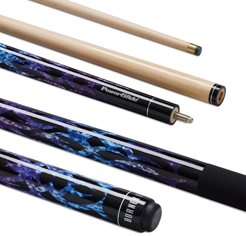 POWERGLIDE Burner II Pool Cue 10mm Maple Shaft Matt Grip