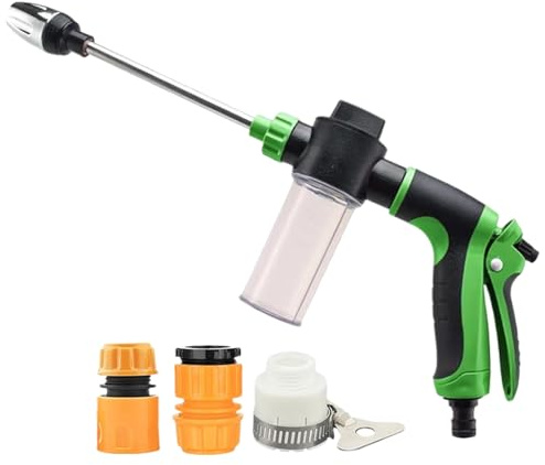 Pulitore ad alta pressione, rondella ad alta potenza, girevole, multifunzionale, accessori per la pulizia di vialetti, veicoli, barche, patio, pareti, ponti e recinzioni