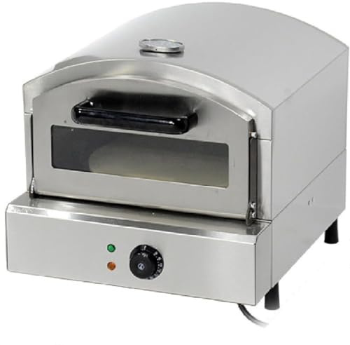 XUXIAO Commercial Electric Pizza Oven, Outdoor Pizza Oven and Grill Rack With Stainless Steel Countertop, 50-350°C Separately Controlled Thermostats