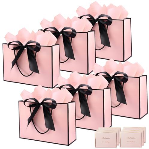 Lytonix 6 Piezas Bolsa de Regalo Cumpleaños Elegante XXL Grande para Niñas