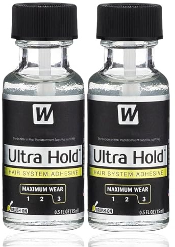 Waterproof Wig Glue Lace Front - Latex-Free Wig Glue-Strong Hold Invisible Bonding Adhesive Hair Glues for Wig - Oil-Resistant (2PCS*15ml)
