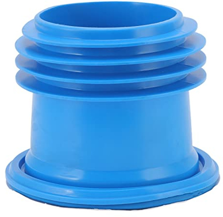Haofy WC-Wachsring, 170 G, Gummidichtung mit Flansch, Passend für 3 oder 4 Zoll Abflussrohre für Standard-Toiletten – Auslaufsicher, Geruchsabweisend, Starke Haftung, Einfache Installation (BLUE)