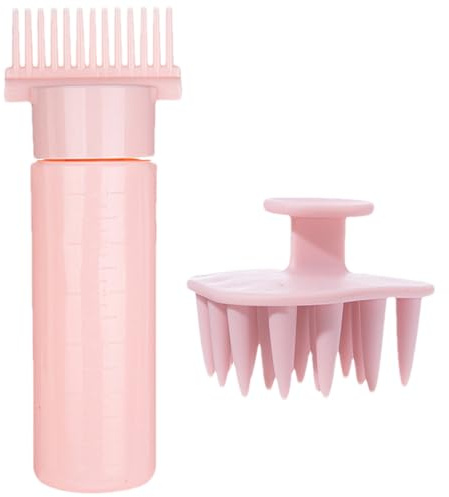 Applicatore A Bottiglia Con Pettine Dispenser Per Olio Capelli | 180 ml Massaggiatore Per Il Cuoio Capelluto Adatto A Tintura, Cura, Shampoo, Salon, Styling, Acconciatura E Colorazione