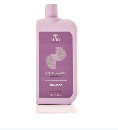 Ruby Cosmetics Shampooing Anti-Résidus, Gelée Lavante, 1L, Gel, Tous Types de Cheveux, Nettoyage Intense, Préparation Traitements Capillaires