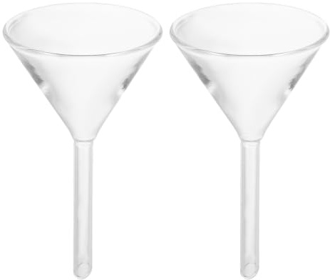TEMPNAP Mini Glasljusoljetratt för och Ren Påfyllning av Lampolja Transparent Tratt med Tunn Pip för Smala Öppningar Lätt och Användarvänlig för Äldre och Alla Hushåll