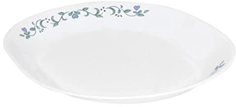 Corelle Vitrelle Serving Platter, 12-1/4-Inch Large Serving Plate, Triple Layer Glass, Crack and Chip Resistant, Country Cottage