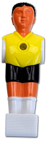 Kickerfiguren, Profi-Soccer Deluxe, für Kicker mit 16 mm Stangen, Farbe:gelb
