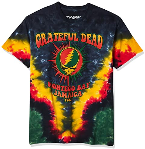 Liquid Blue Men's Grateful Dead-Montego Bay, Tie Dye, Large