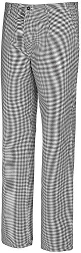 BP Gourmet 1353-910-18 Koch-/ Bäckerhose - Gummizug am Rücken - Reine Baumwolle - Normale Passform - Größe: 58 - Farbe: blau-weiß Hahnentritt