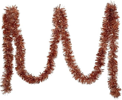 UKDeals direct Lametta für Weihnachten, 4 m violett/silberfarben