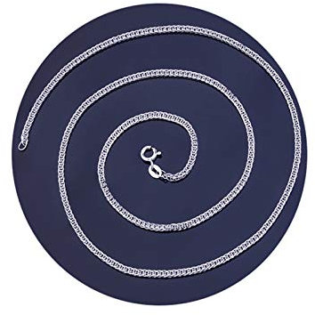 Beydodo Kette Echt Silber 925 ohne Anhänger Weizenkette Silber Hip Hop Halskette Partnerkette 65 cm