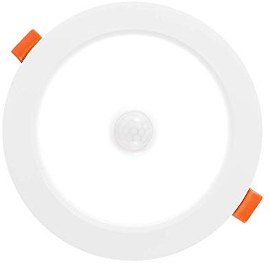 Plafon led de techo Con Sensor Movimiento, lamparas de techo habitacion, 12W Moderna LED Plafón, Iluminación de techo de interior para Baño Dormitorio Cocina Balcón Pasillo Sala de Estar Comedor