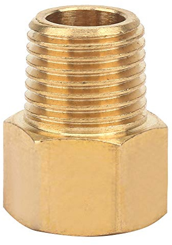Naroote Brauseschlauchadapter, Messing, Adapter, Schlauchverschraubung, 1/4 NPT weiblich, 3/8 Größe