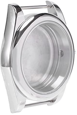 Yessetry Caja de acero inoxidable de 39 mm, cristal de zafiro compatible con movimiento NH35/NH35A NH36/NH35A, parte trasera de acero inoxidable sólido, Clásico