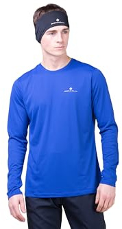 Ronhill Running, Men's Core L/S Tee, DrkCobalt/BrightWhite, XL