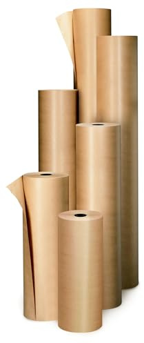 ROULEAU DE PAPIER KRAFT D'EMBALLAGE ET OU DE CALAGE ECONOMIQUE 90 G 100 CM X 300 M Ø 218 MM