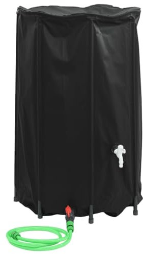 Rantry Depósito de agua con grifo plegable 500 L de PVC, decoración de muebles, muebles de interior/exterior para sala de estar oficina model155995