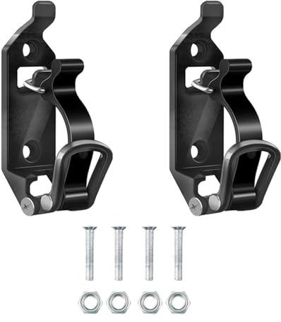 Shovel Mount for Roof Rack, Shovel and Axe Holder, Metal Rubber Clamps Mounting Kit for Truck Off Road Boat, Black