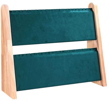 PEILINZE Armbandständer, Mehrzweck-Ständer, stabiles Holz, Schmuck-Zubehör für Halsketten und Armbänder, doppelstöckig, Organizer