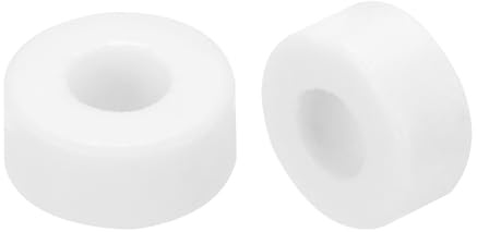QUARKZMAN 30 Pz Rondelle in Ceramica, 3.5 x 8 x 5mm Rondelle Piane Resistenti al Calore Isolate per Protezione Fascio di Cavi, Protezione Filo
