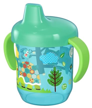 Dmuzsoih Tasse à Bec Pour Bébé 250ml - Gobelet Anti-éclaboussures Avec Paille Anti Fuite et Poignée Pour Tout-petit