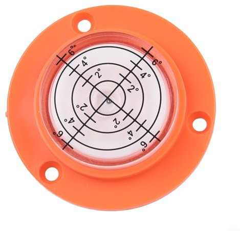 Niveau à bulle circulaire transparent pour bateaux, caravanes, tables de billard, etc. (coquille d'orange, eau blanche)