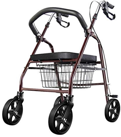 Gehwagen, Rollatoren/Gehgestelle Walker Rollator/Gehhilfe/Gehwagen Rollator Für Ältere Menschen Einkaufen/Trolley Für Ältere Senioren Hilfe Einkaufswagen Leichter Faltbarer Gehwagen Rollator Mit Räde