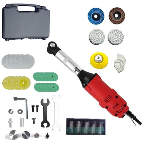 Elektrische Fliesenfugenreinigungsmaschine, 550-W-Schleiffugenreinigungs-Set, Fliesenfugenöffner mit 6 einstellbaren Geschwindigkeiten, zum Polieren, Gravieren und für Fliesenfugen